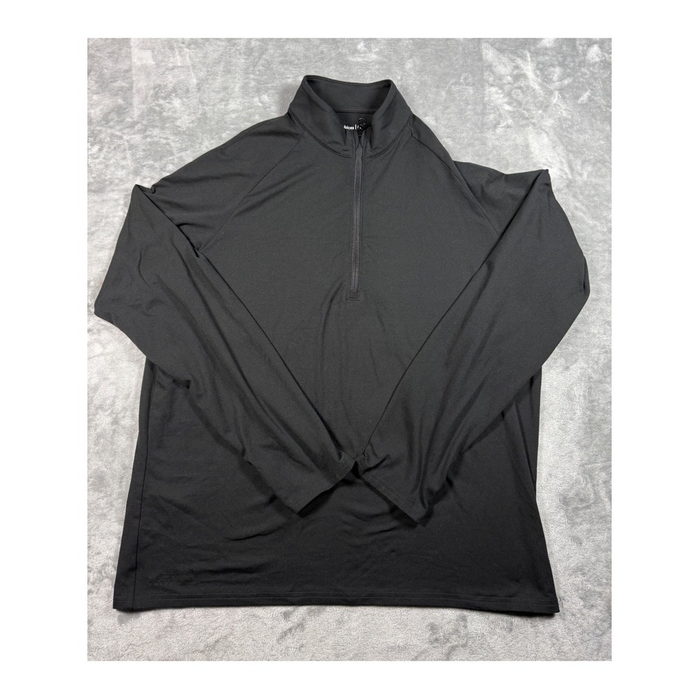 Outdoor Voices Cloudknit 1/4 Zip Pullover Long Sleeve Athletic Top Black Size L